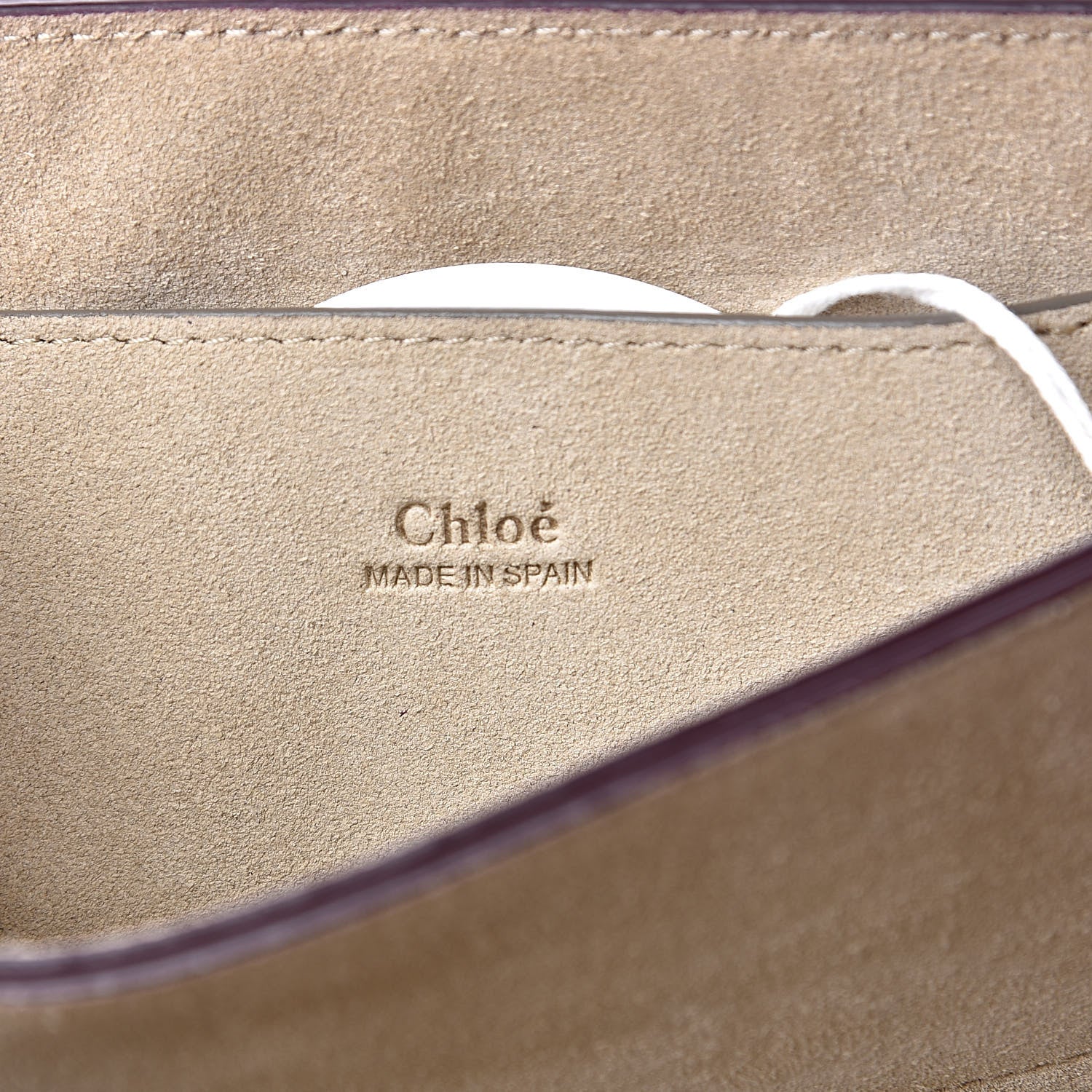 Chloe Suede Calfskin Small Faye Shoulder Bag Plum Purple 6 of 13