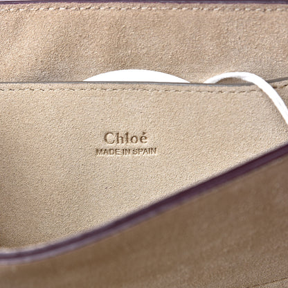 Chloe Suede Calfskin Small Faye Shoulder Bag Plum Purple 6 of 13