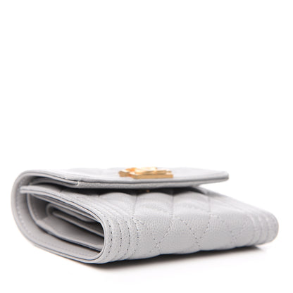 Chanel Caviar Quilted Small Boy Flap Wallet Grey 3 of 7