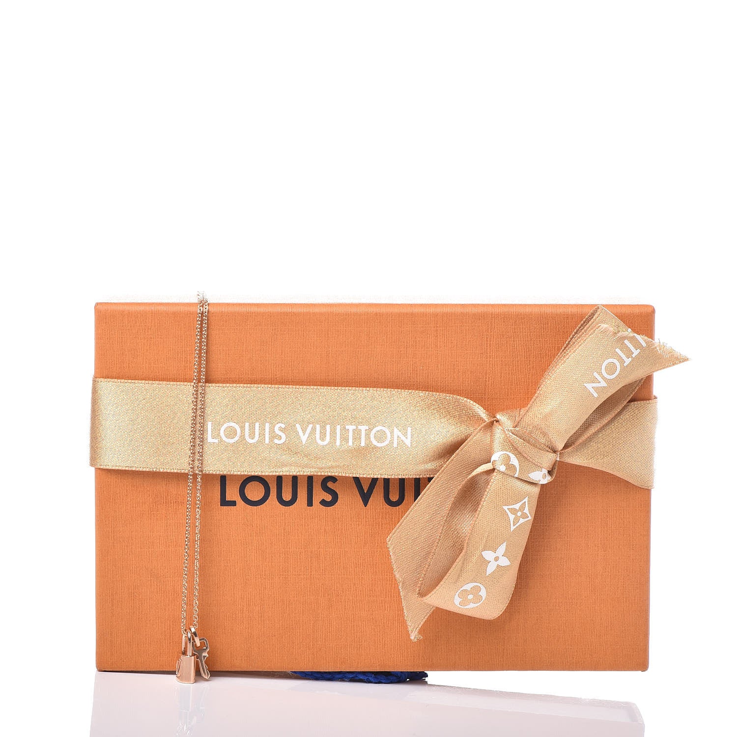 Louis Vuitton 18K Pink Gold Lockit Key Pendant Necklace 7 of 7