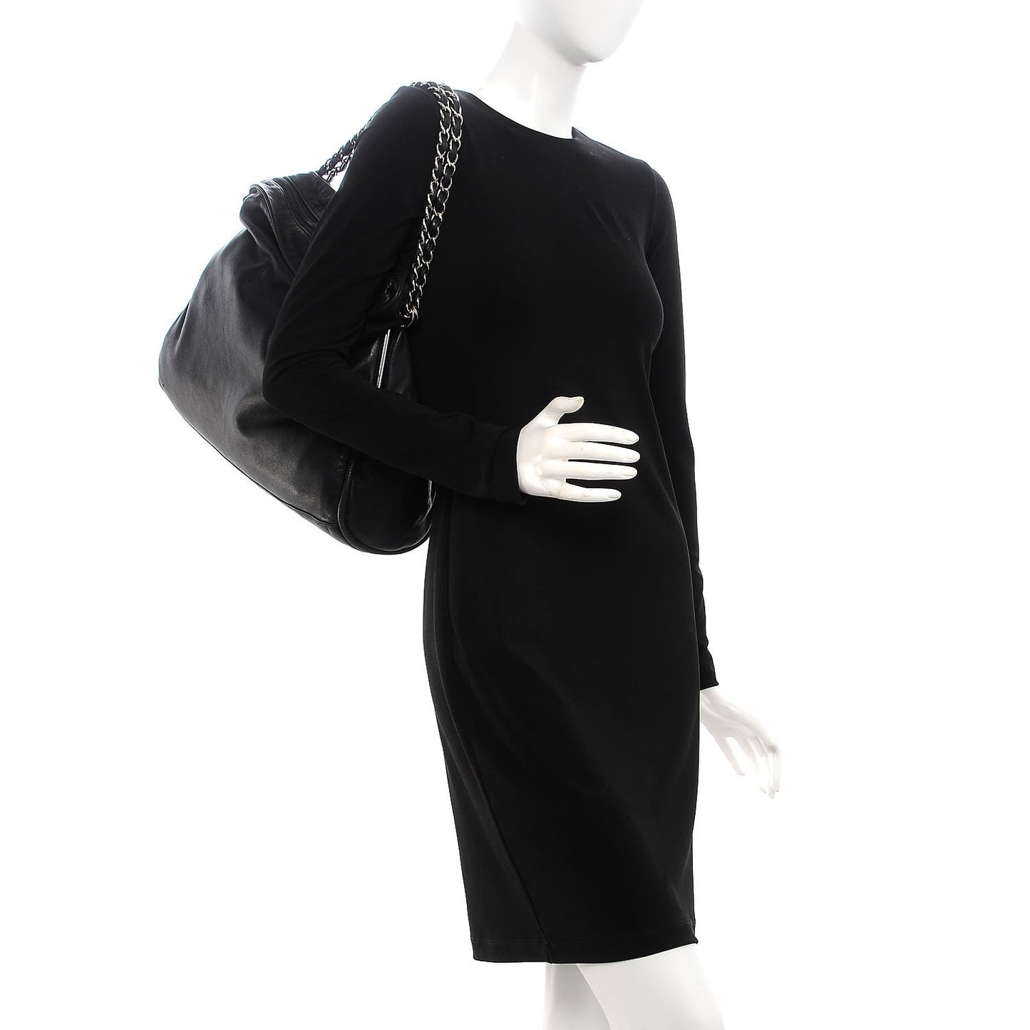 Lambskin Large Ultimate Soft Tote Black