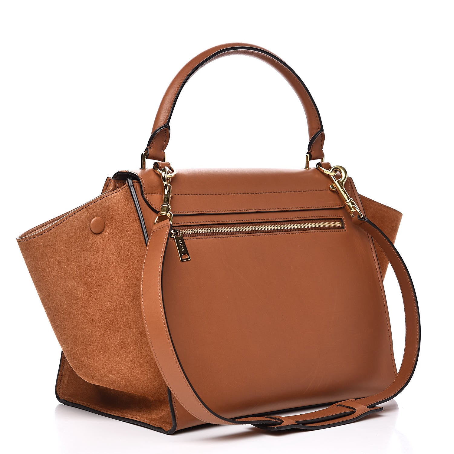 Celine Natural Calfskin Small Trapeze Tan 3 of 11