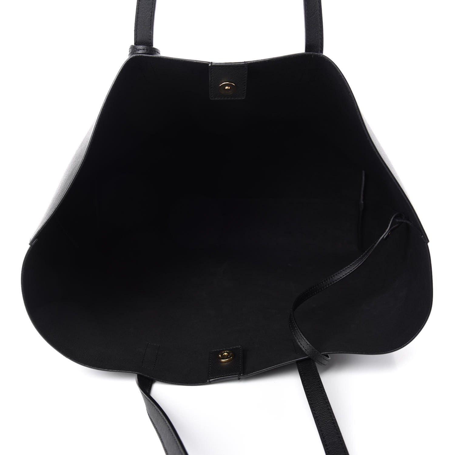 Saint Laurent Calfskin Large Shopping Tote Black 5 of 10