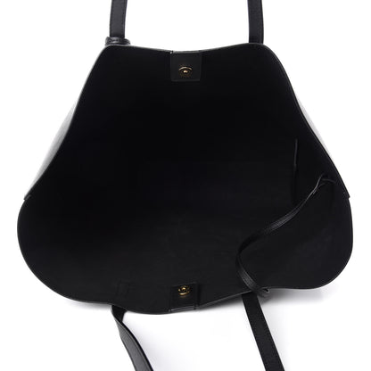 Saint Laurent Calfskin Large Shopping Tote Black 5 of 10