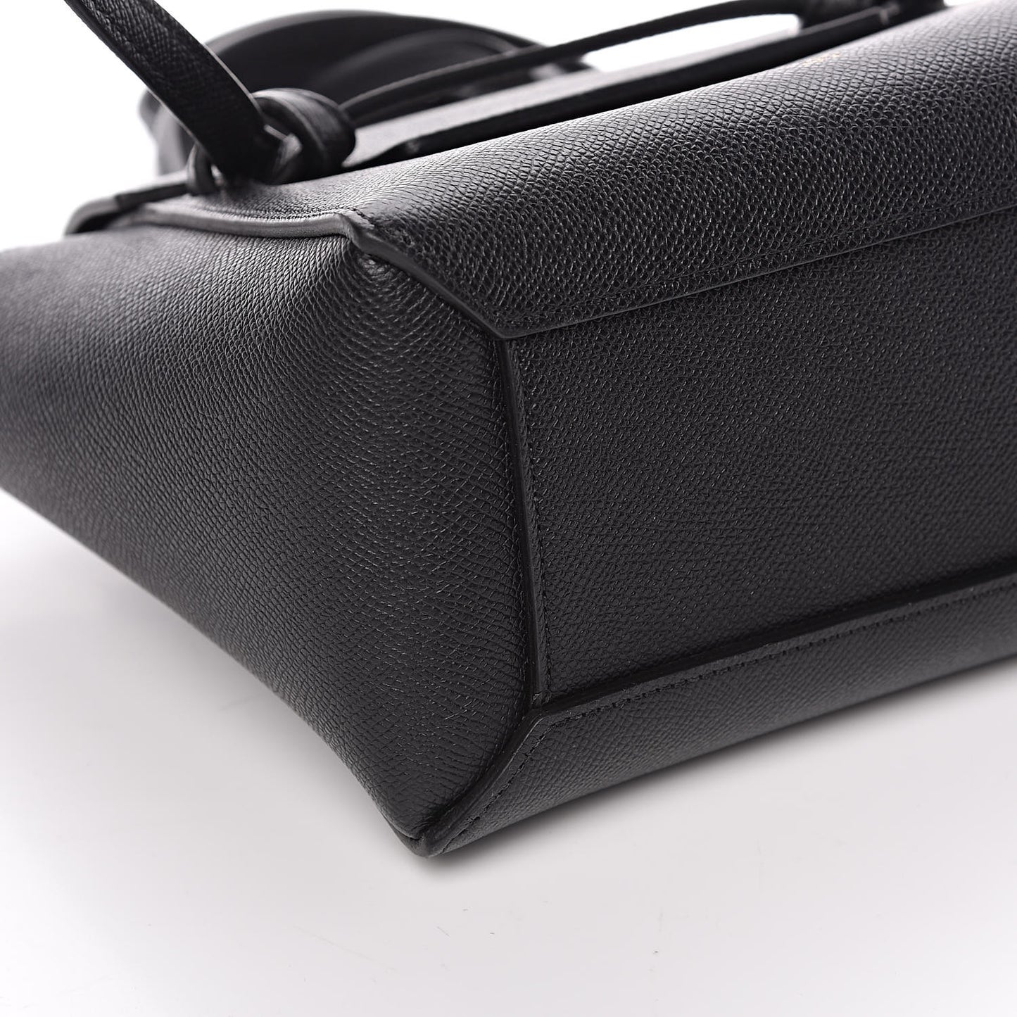 Grained Calfskin Nano Belt Bag Black