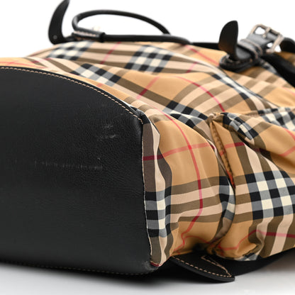 Burberry Nylon Vintage Check Medium Rucksack Backpack Antique Yellow 10 of 14