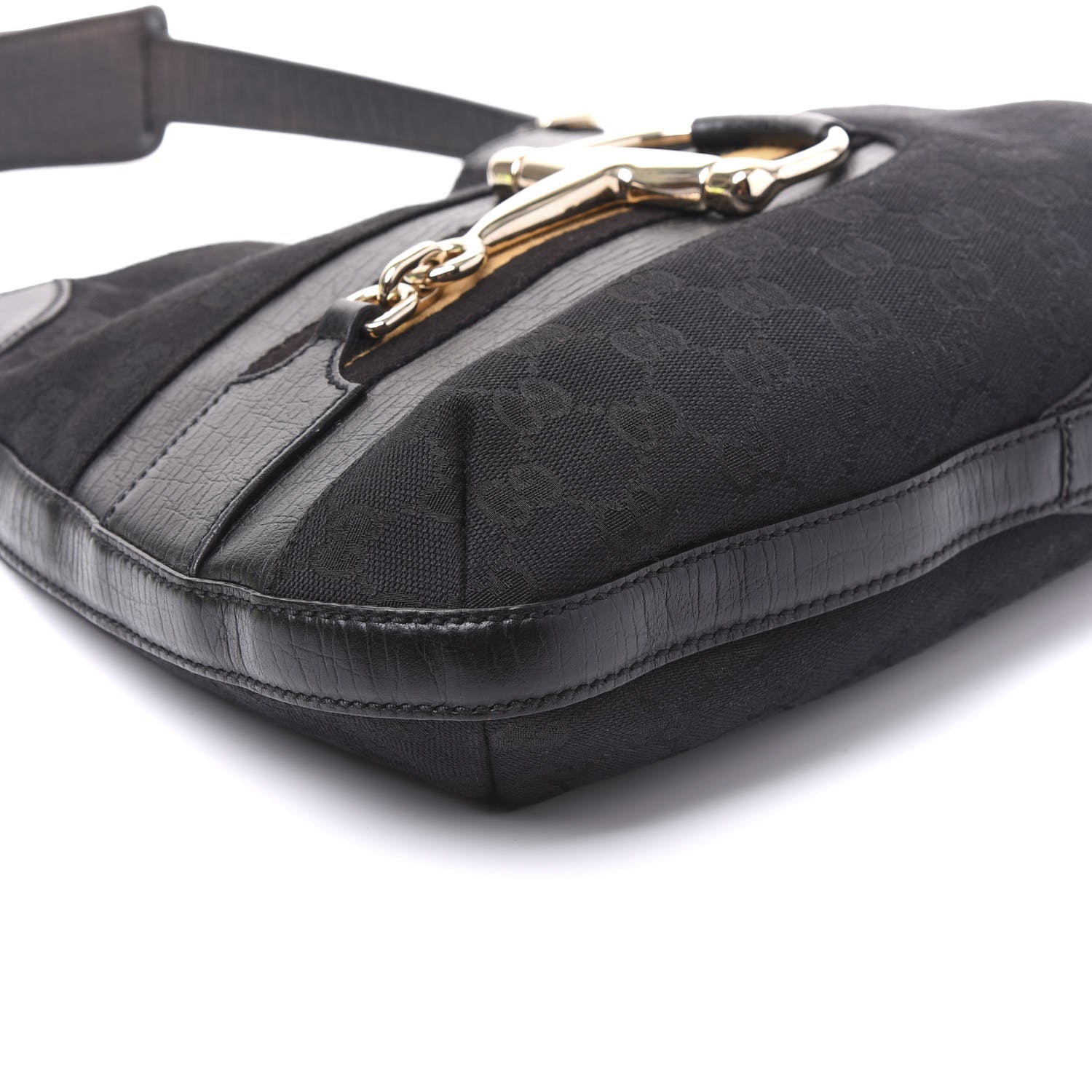 Gucci Monogram Hasler Hobo Black 8 of 9