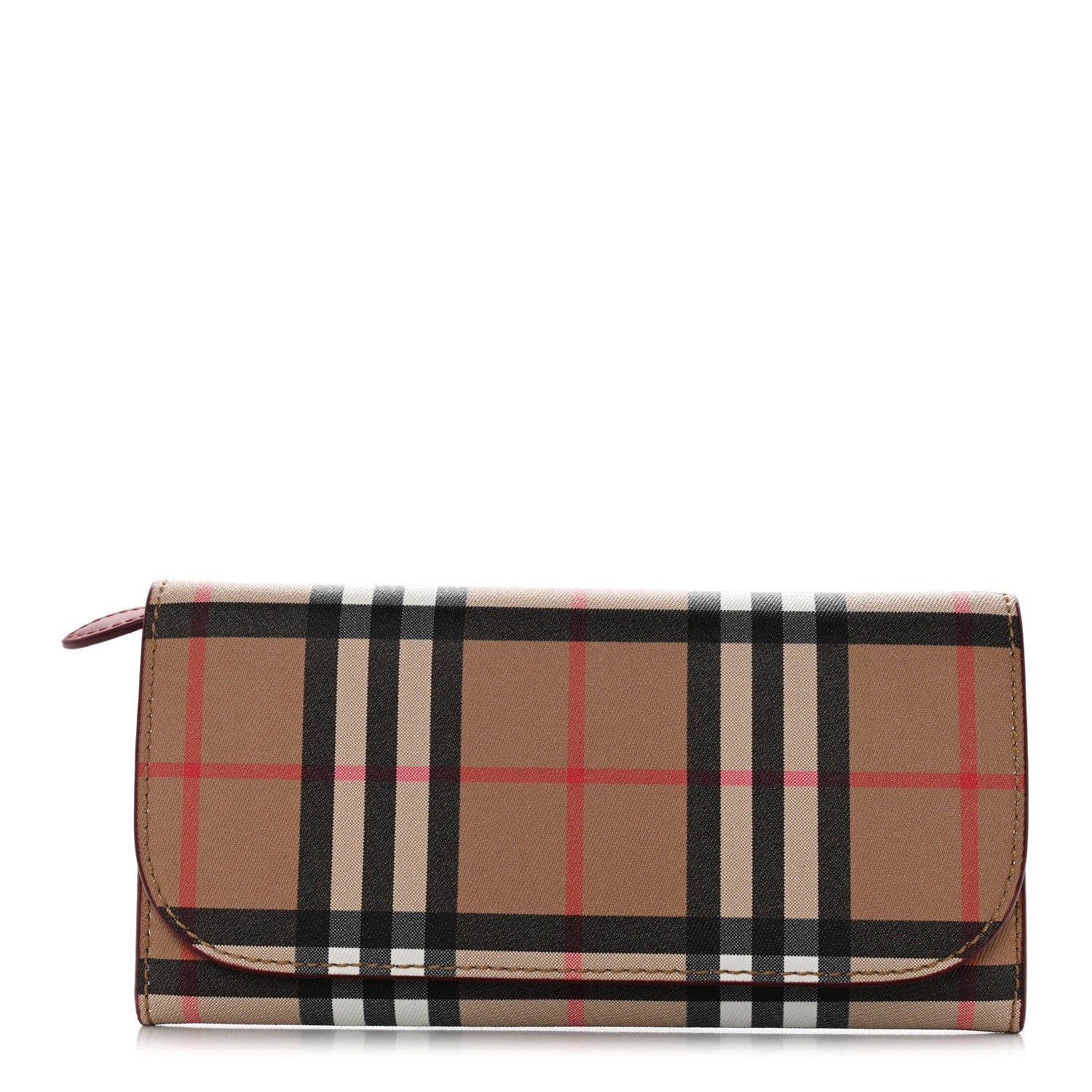 Burberry Vintage Check Halton Wallet Crimson 1 of 8