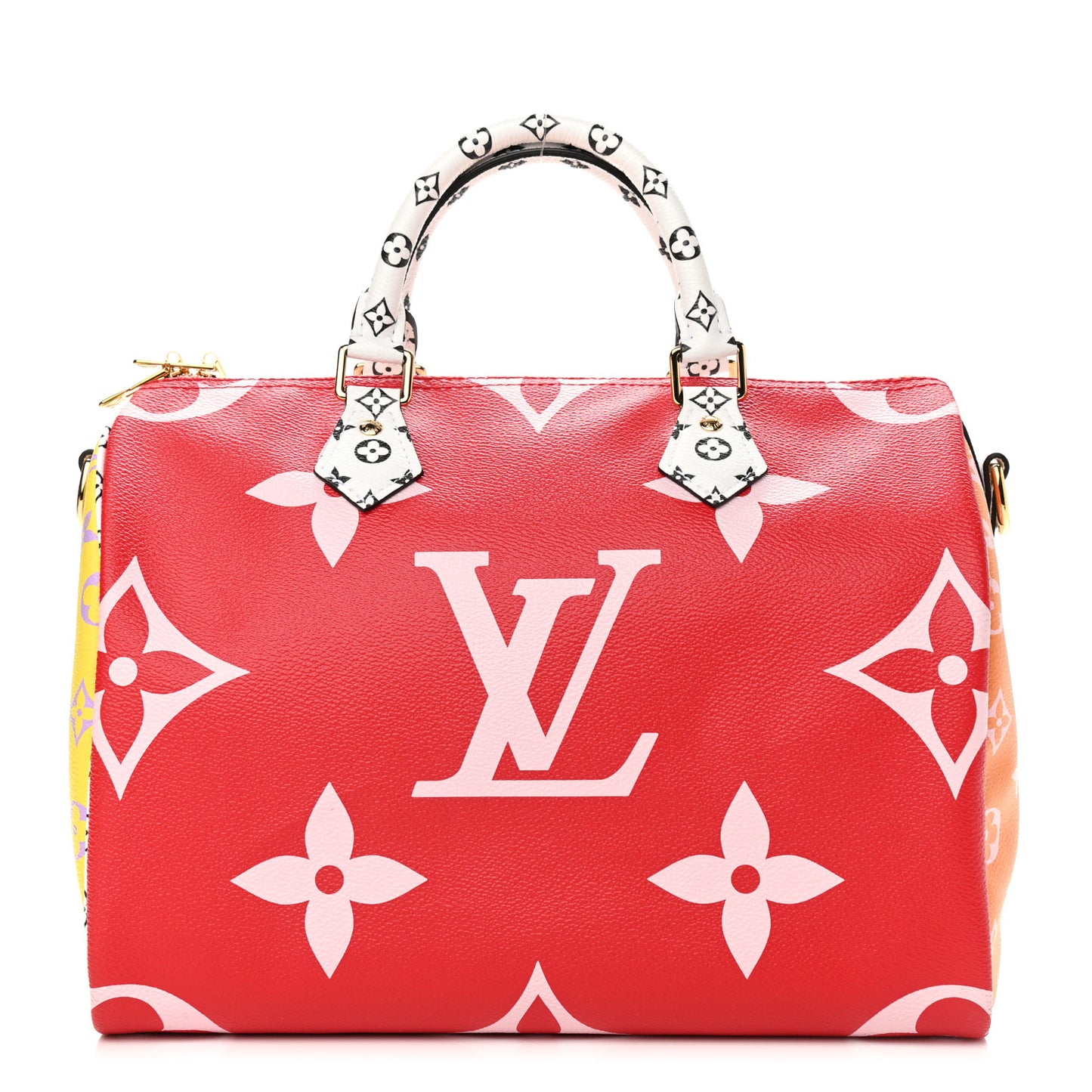 Monogram Giant Speedy Bandouliere 30 Rouge