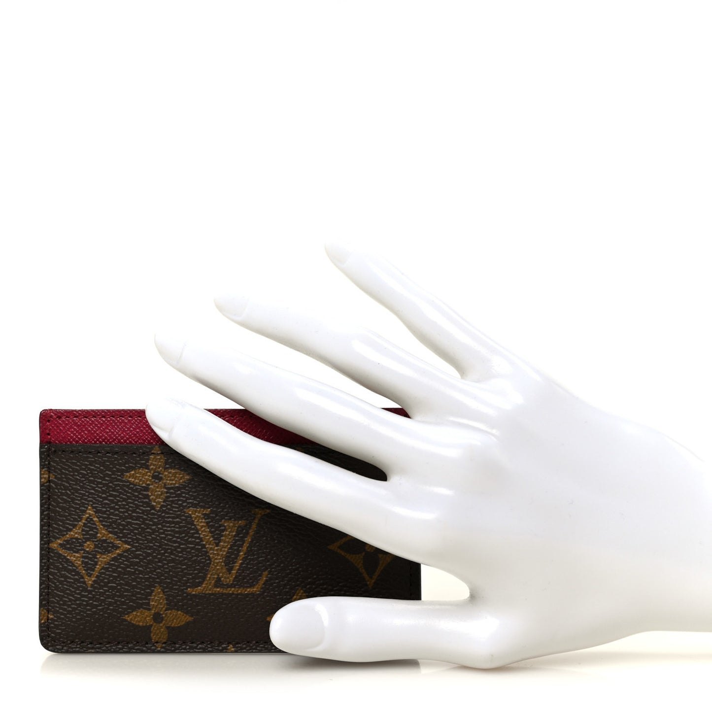 Monogram Card Holder Fuchsia