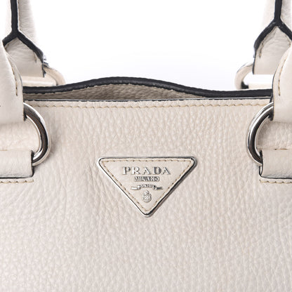 Prada Vitello Daino Top Handle Tote Bianco 8 of 12