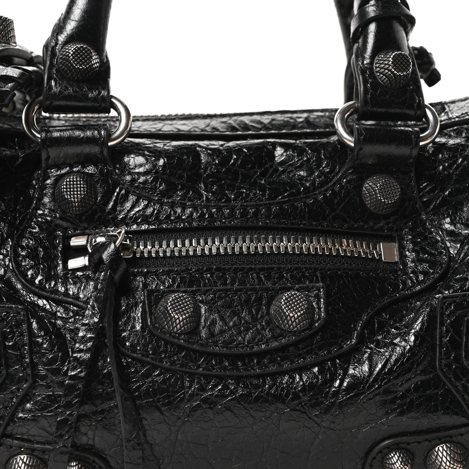 Balenciaga Agneau Arena Mini Le Cagole Duffle Crossbody Bag Black 9 of 11