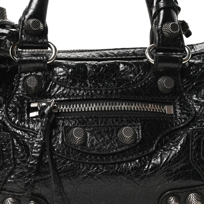 Balenciaga Agneau Arena Mini Le Cagole Duffle Crossbody Bag Black 9 of 11