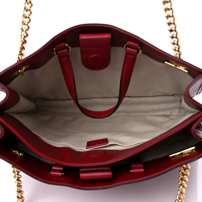 Gucci New Sakai Calfskin Lux Medium Horsebit 1955 Tote Bag New Cherry Red 5 of 17