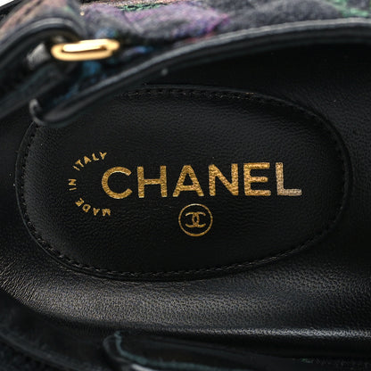 Chanel Denim Quilted Dad Sandals 39.5 Black Multicolor 8 of 8
