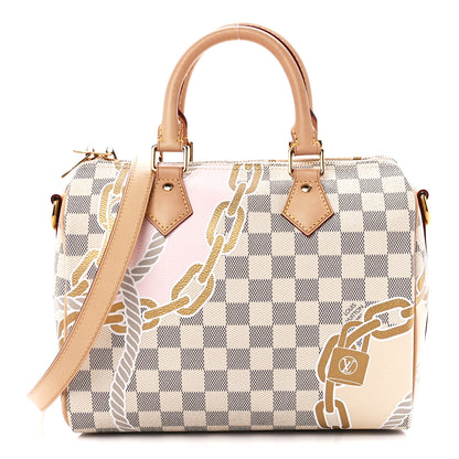 Louis Vuitton Damier Azur Nautical Speedy Bandouliere 25 1 of 10