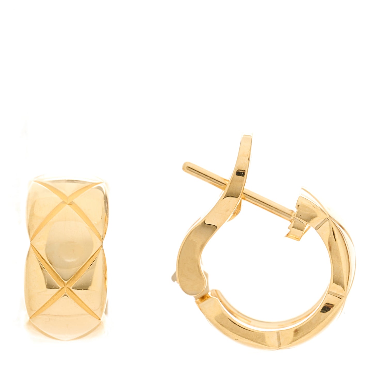 18K Yellow Gold Coco Crush Hoop Earrings