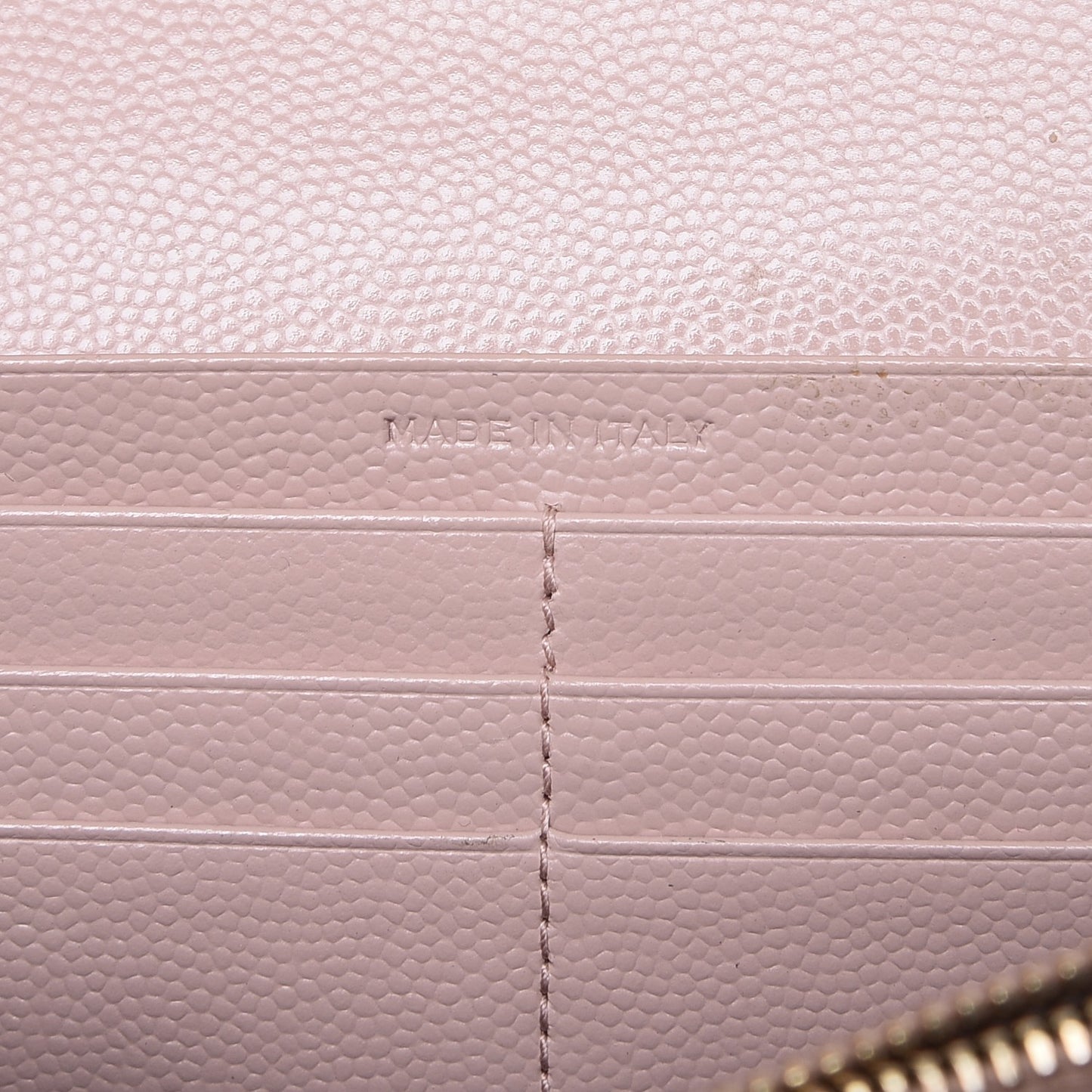 Grain De Poudre Matelasse Chevron Monogram Flap Wallet Pale Pink