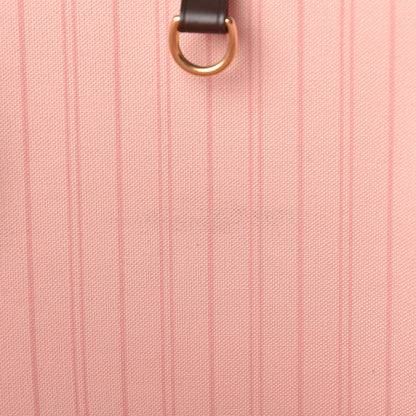 Louis Vuitton Damier Ebene Neo Neverfull MM Rose Ballerine 9 of 14