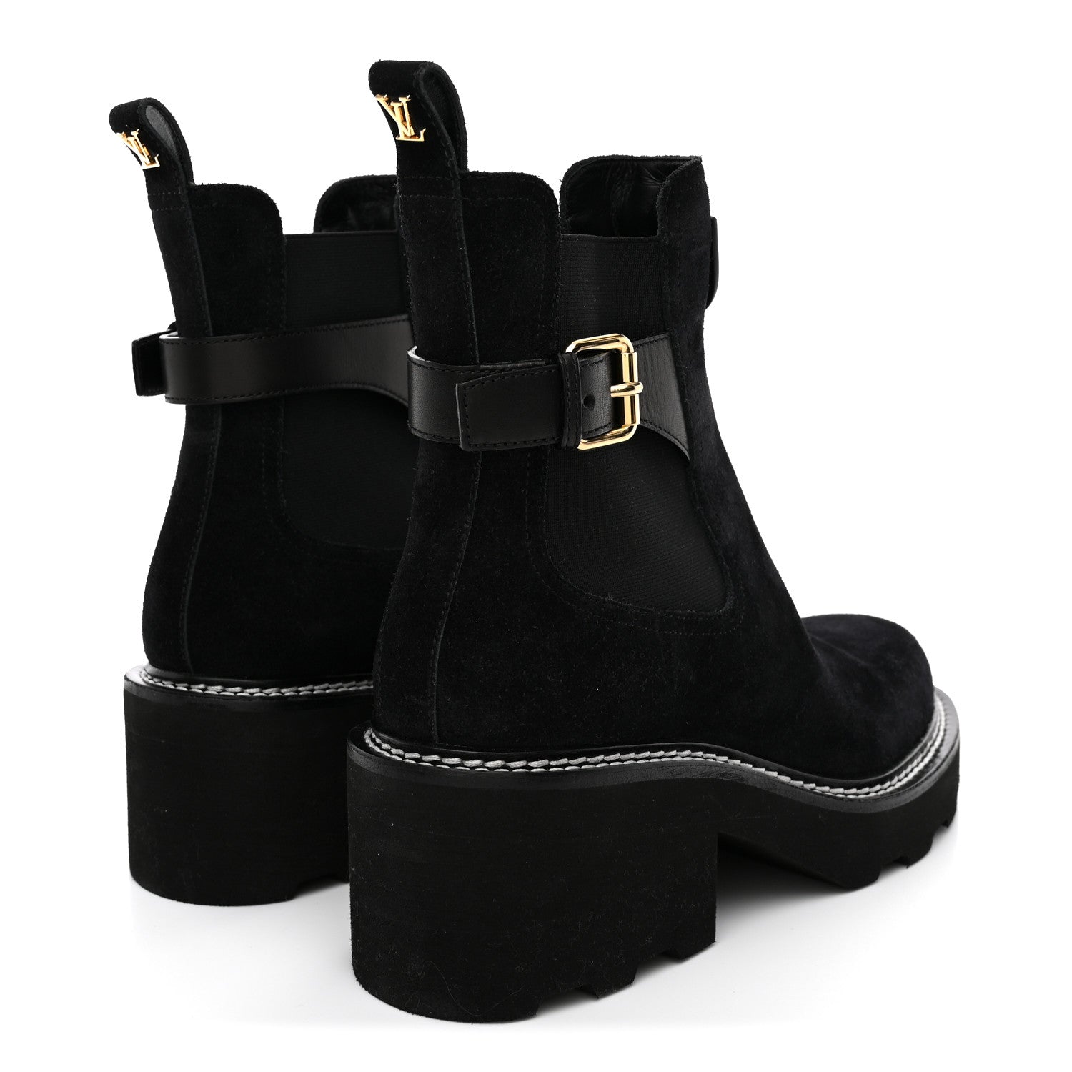 Louis Vuitton LV Suede Beaubourge Ankle Boot 39 Black 5 of 9