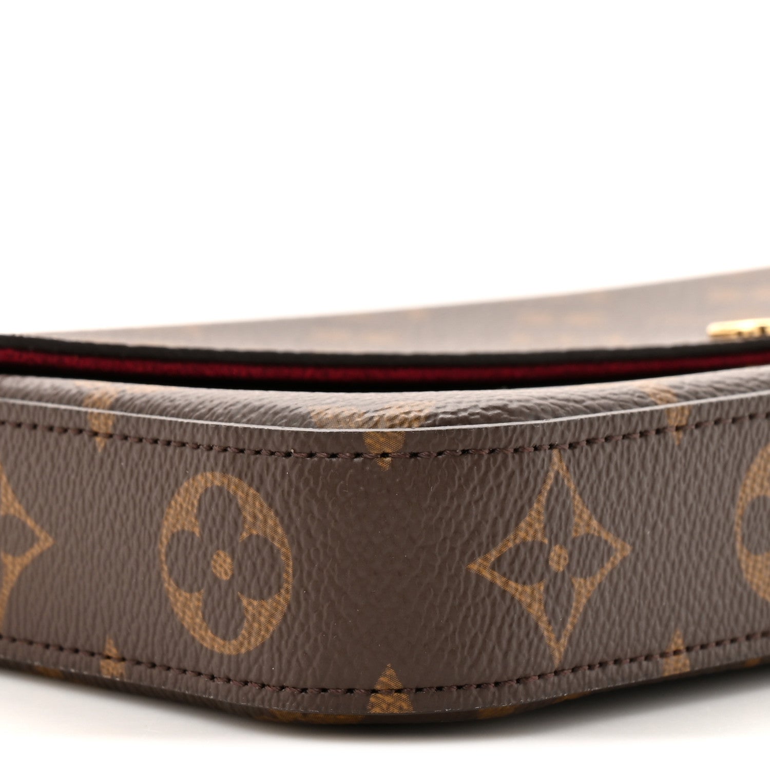 Louis Vuitton Monogram Pochette Felicie Chain Wallet Fuchsia 12 of 13