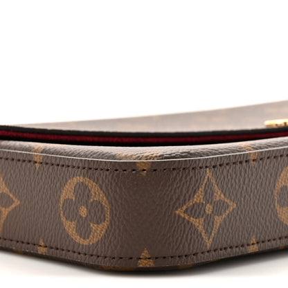 Louis Vuitton Monogram Pochette Felicie Chain Wallet Fuchsia 12 of 13
