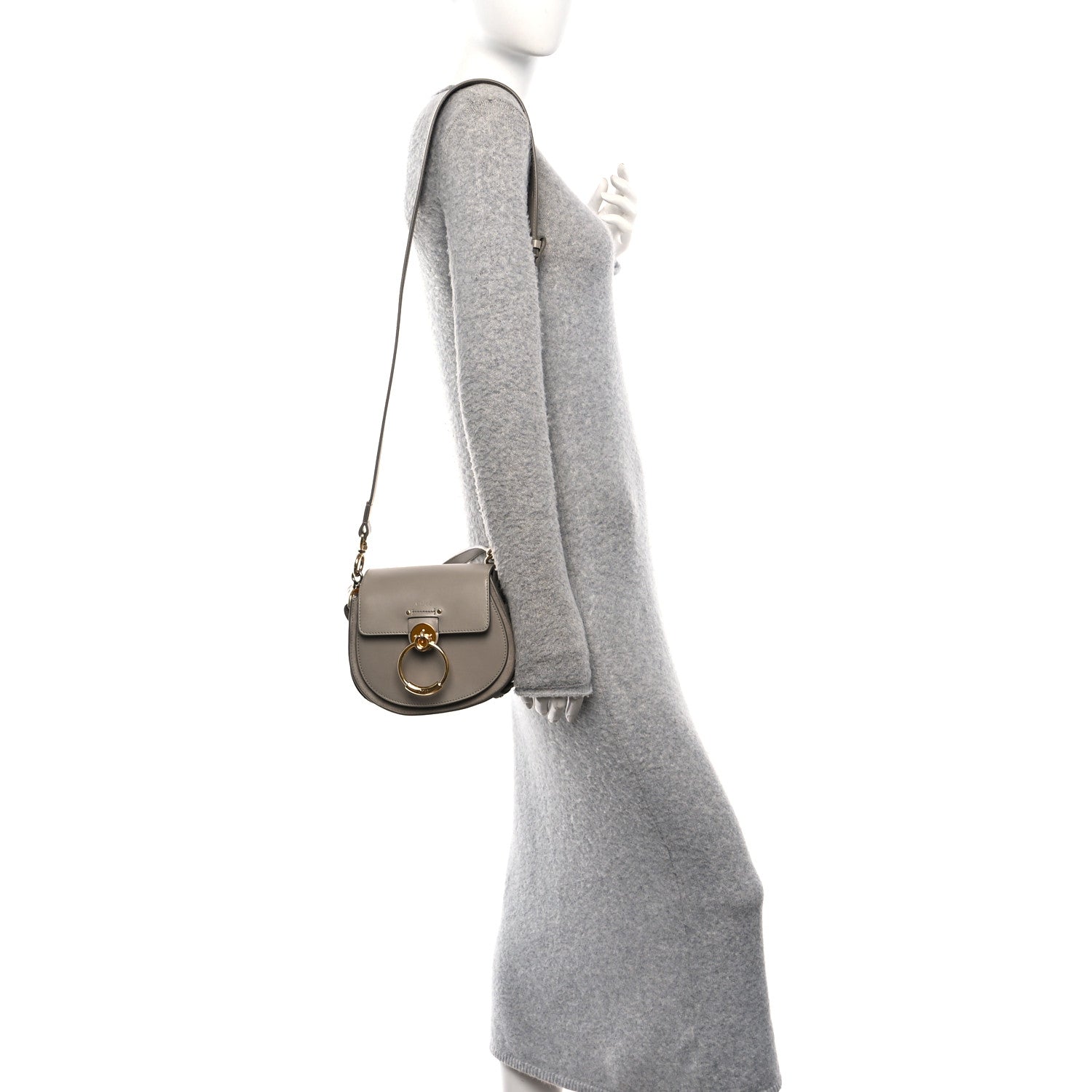 Chloe テスバッグ モッティーグレー Chloe Calfskin Small Tess Bag Motty Grey 1878549 – FASHIONPHILE