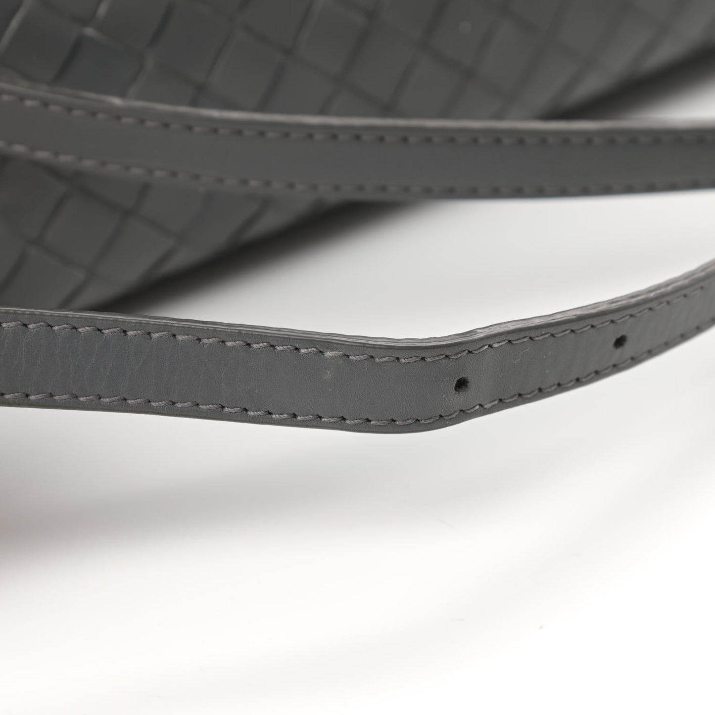 Calfskin Intrecciato Mini Roma Grey
