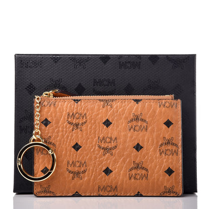 MCM Visetos Key Pouch Cognac 7 of 7