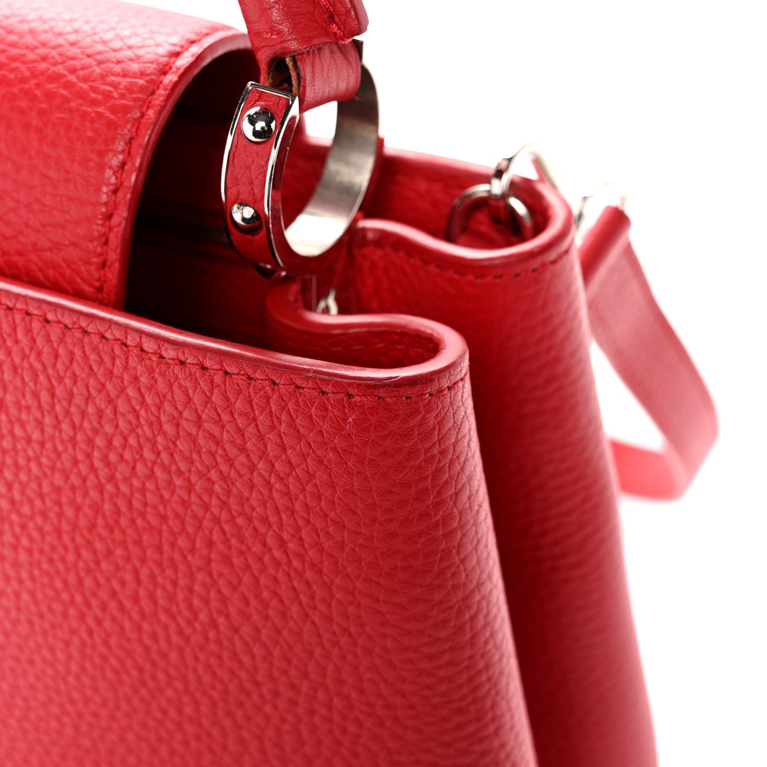 Louis Vuitton Taurillon Capucines PM Rubis 11 of 12