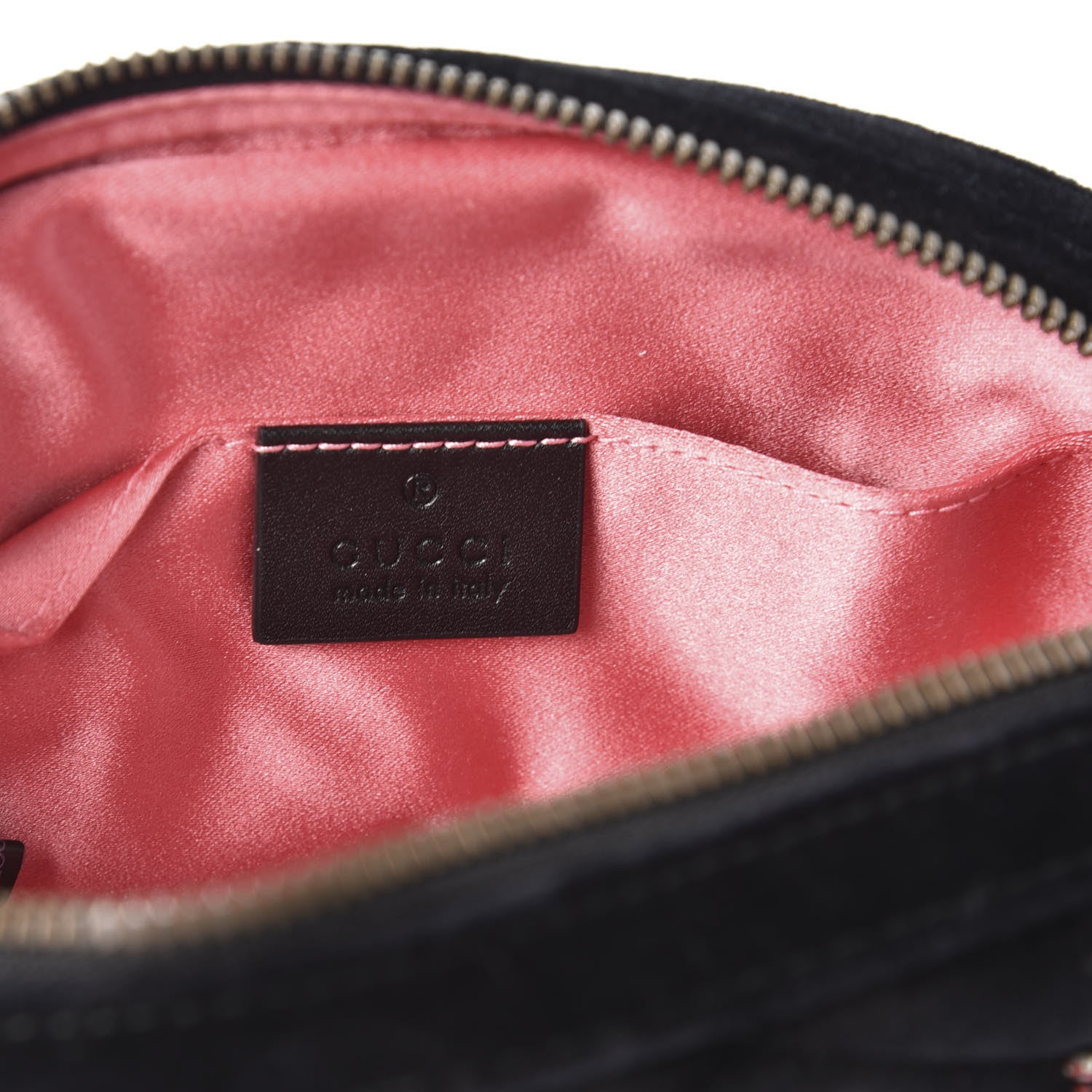 Gucci Velvet Matelasse Crystal Star GG Marmont Belt Bag 95 38 Black 7 of 11