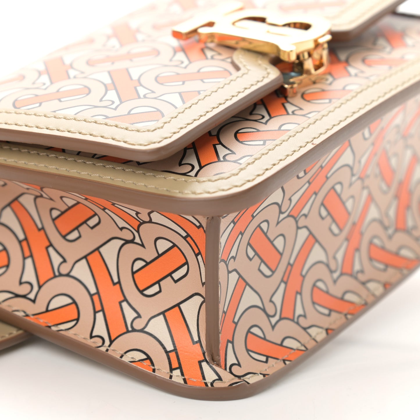 Calfskin Monogram TB Bum Bag Bright Orange