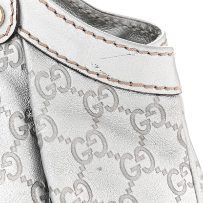 Gucci Guccissima Medium Sukey Tote Silver 11 of 12