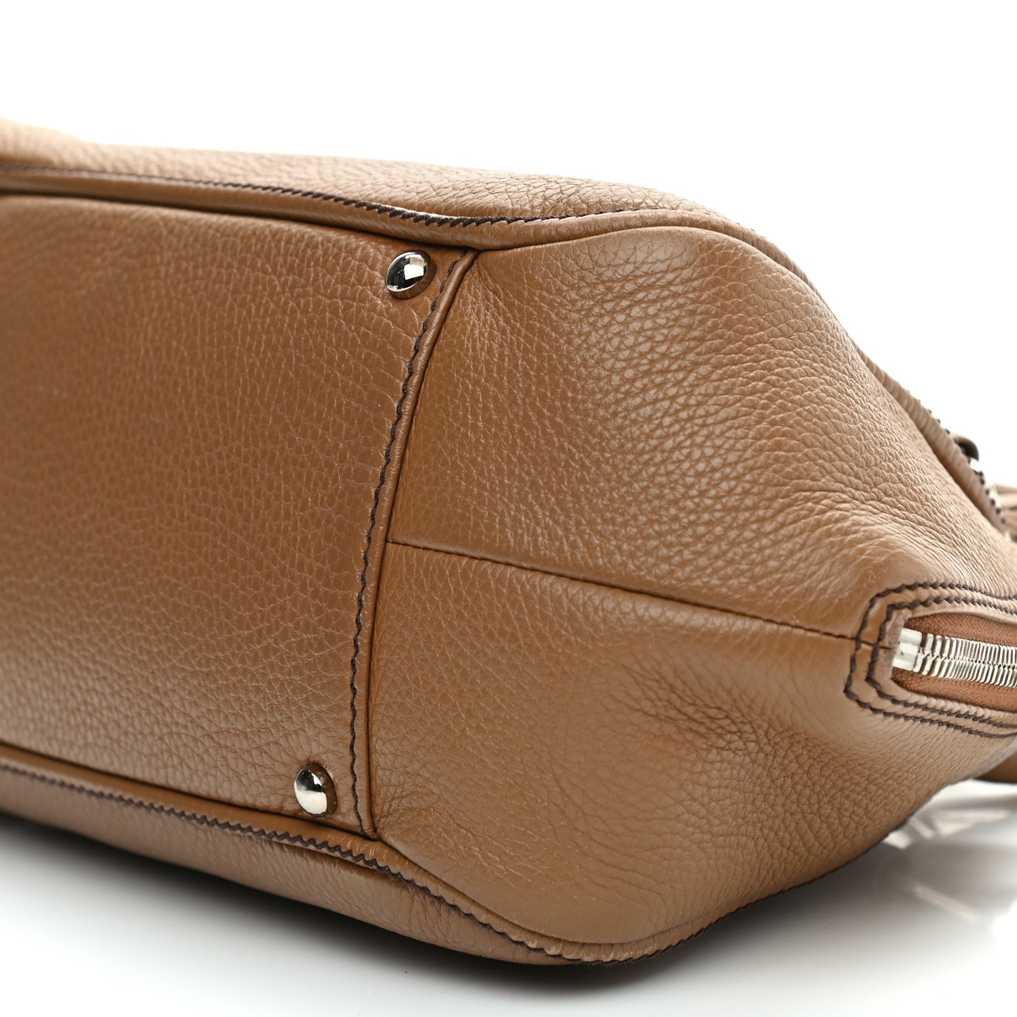 Calfskin Small Tassel Bowler Light Brown Light Brown