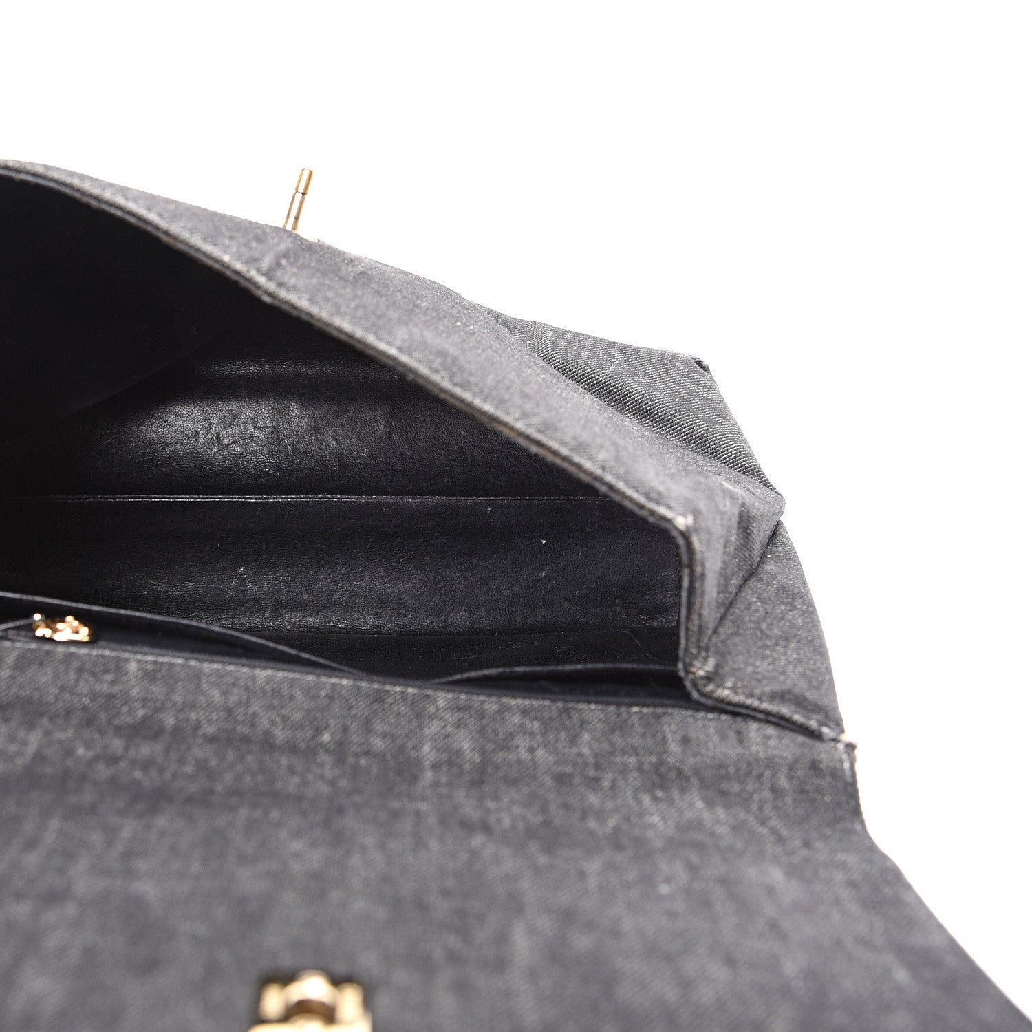 Chanel Denim Jumbo Kelly Flap Black 4 of 20