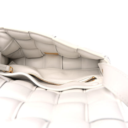 Bottega Veneta Nappa Maxi Intreccio Small Padded Cassette Crossbody Bag White 5 of 9