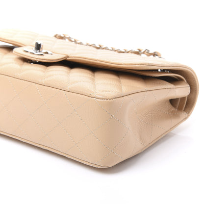 Chanel Caviar Quilted Medium Double Flap Beige Clair 6 of 10