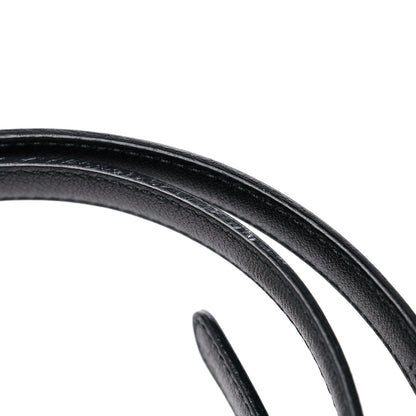 Gucci Moon Calfskin Nickel Interlocking G 20mm Belt 80 32 Black 7 of 7