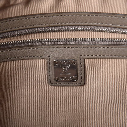 MCM Calfskin Ottomar Monogram Medium Klara Shopper Tote Urban Taupe 6 of 7