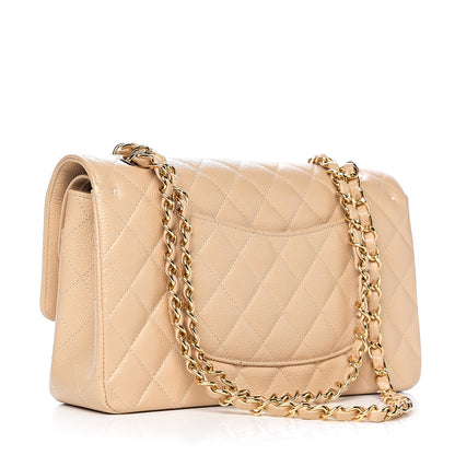 Chanel Caviar Quilted Medium Double Flap Beige Clair 2 of 11