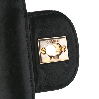 Chanel Lambskin Quilted Medium Double Flap Black 7 of 11