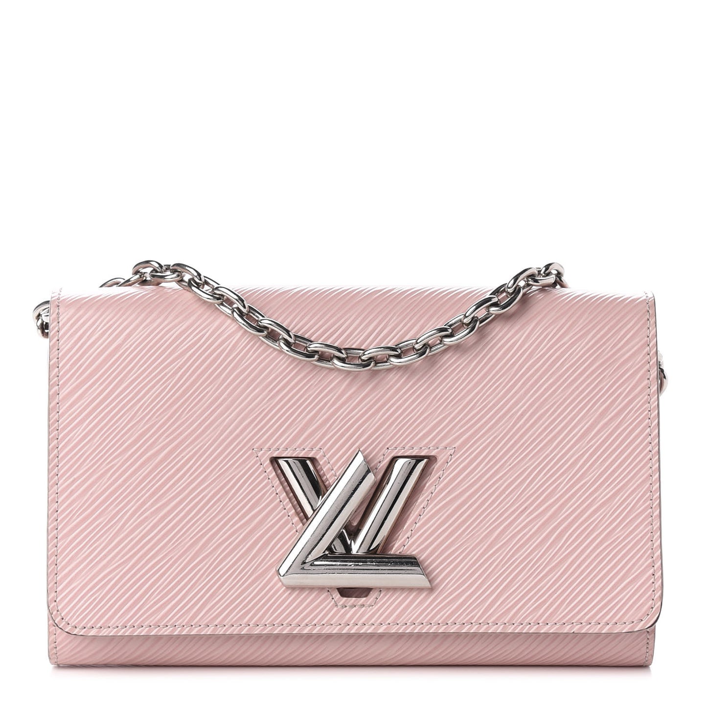 Epi Twist Chain Wallet Rose Ballerine