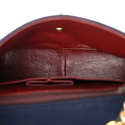 Chanel Jersey Lambskin Quilted Mini Square Flap Navy 5 of 16