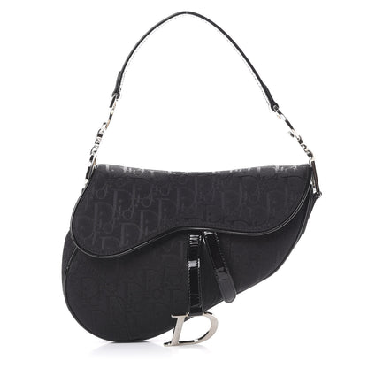 Christian Dior Monogram Saddle Bag Black 1 of 9