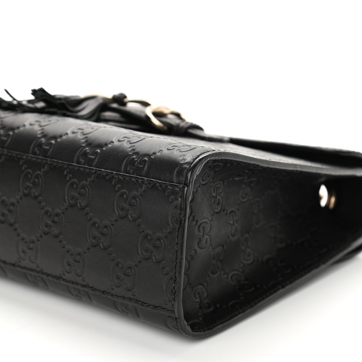 Microguccissima Medium Emily Chain Shoulder Bag Black