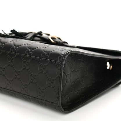 Gucci Microguccissima Medium Emily Chain Shoulder Bag Black 9 of 10