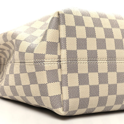 Louis Vuitton Damier Azur Graceful MM Rose Ballerine 8 of 11