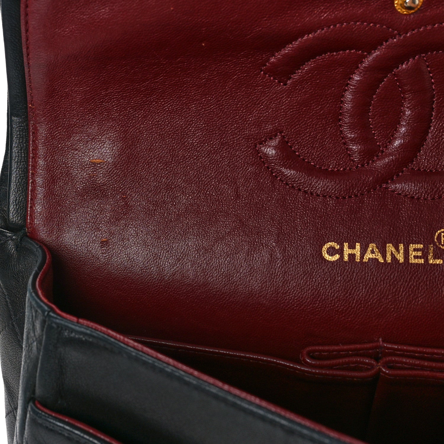 Chanel Lambskin Quilted Medium Double Flap Black 9 of 12