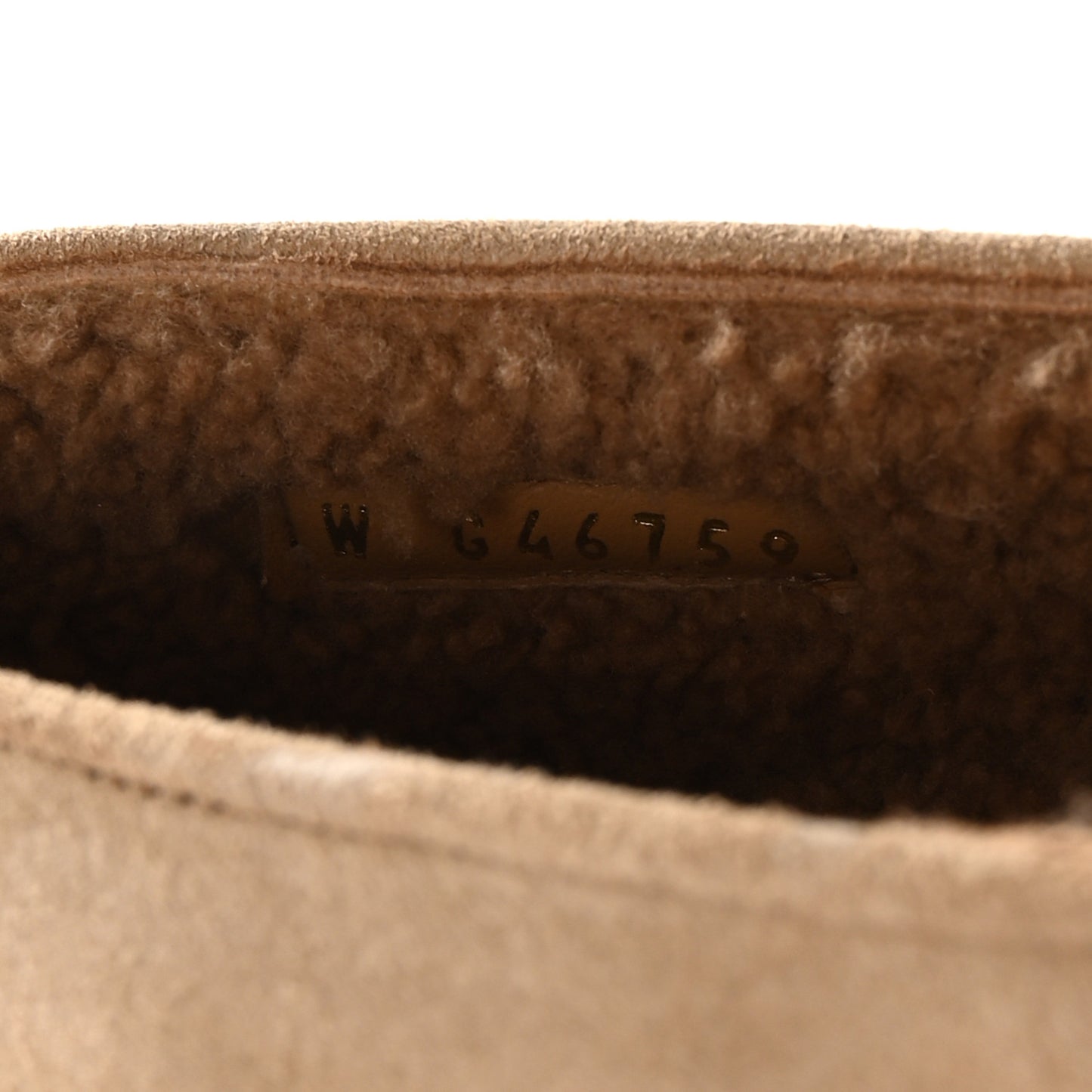 Suede Calfskin Cap Toe CC Mary Jane Flats 40 Beige