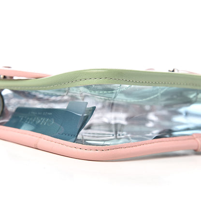 Chanel Lambskin PVC Quilted Mini Coco Splash Flap Blue Green 9 of 10